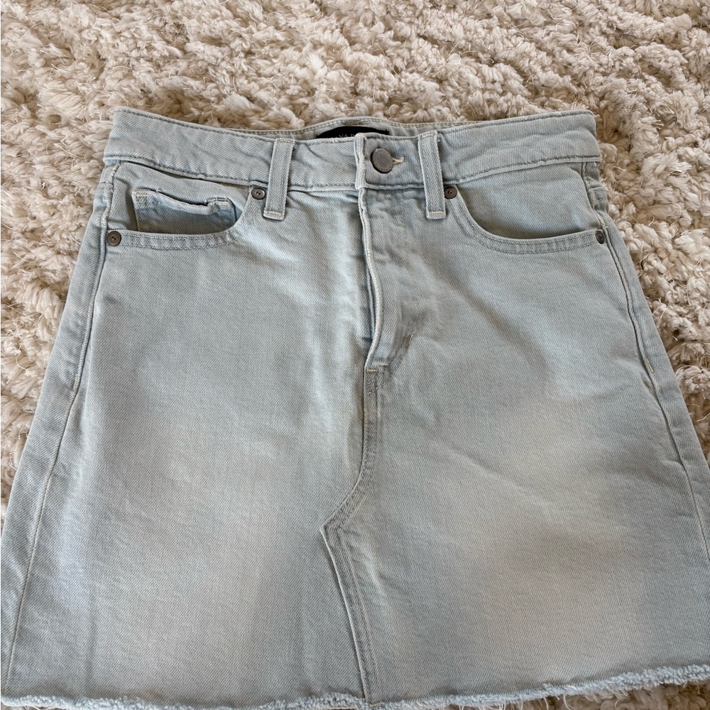 Banana Republic Light Blue Denim Mini Skirt XXS Stretch